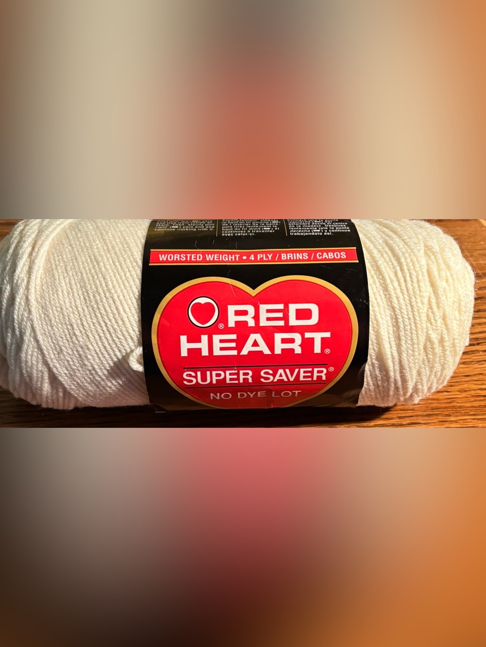 Red Heart Super Saver Yarn - White